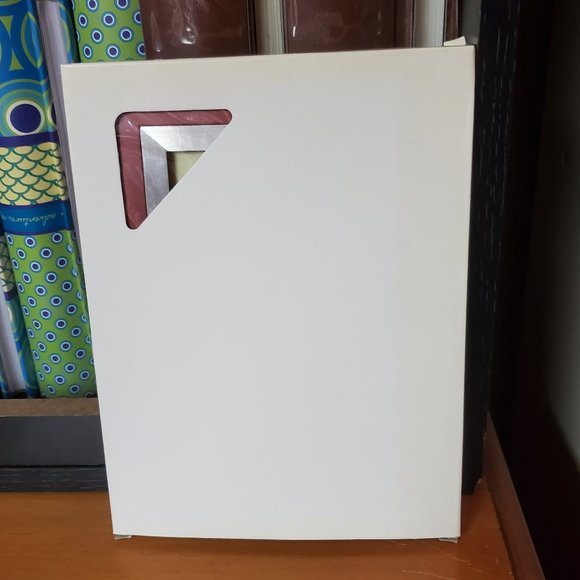 Dennis Daniels Red Carmine 4x 6" Wood Photo Frame & Silvertone inlay W4704R, NWT - Picture 5 of 6